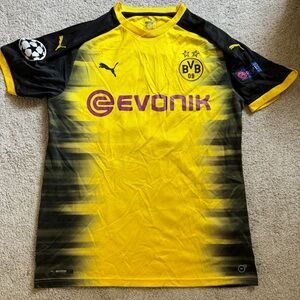 Christian Pulisic Borussia Dortmund Jersey, Authentic CL Jersey w Patch